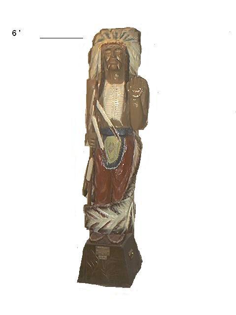 wooden indian statue for sale